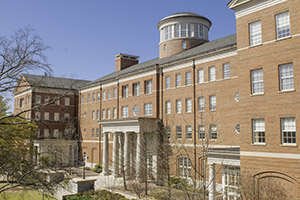 The Front Entrance of the Miller Learning Center